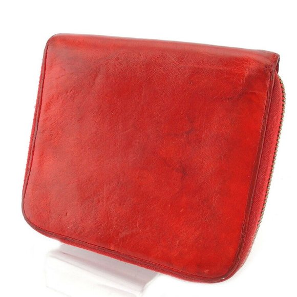 BALENCIAGA two-fold mini wallet leather Auth used T18475 - Picture 12 of 16